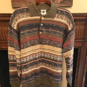 Sweater Long Sleeve Polo Shirt